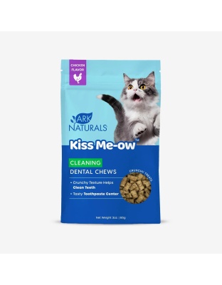 Ark Naturals Cat Dental Chews Kiss Me-Ow Cleaning Chicken 3oz.