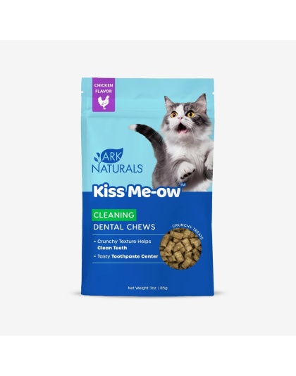 Ark Naturals Cat Dental Chews Kiss Me-Ow Cleaning Chicken 3oz.