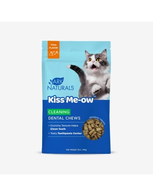 Ark Naturals Cat Dental Chews Kiss Me-Ow Cleaning Tuna 3oz.