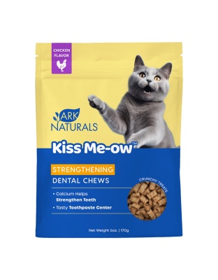 Ark Naturals Cat Dental Chews Kiss Me-Ow Strengthing Chicken 6oz.