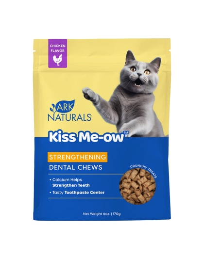 Ark Naturals Cat Dental Chews Kiss Me-Ow Strengthing Chicken 6oz.