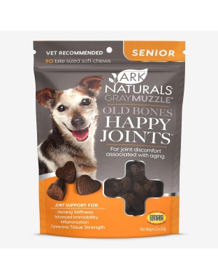 Ark Naturals Gray Muzzle Joint Health Senior Dog Treats, 3.17-oz. Bag, 90 Count