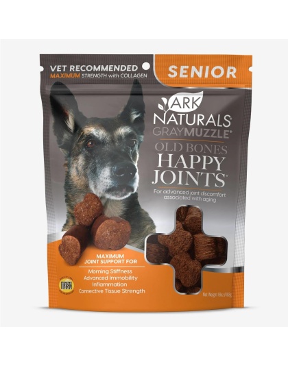 Ark Naturals Gray Muzzle Old Dogs! Happy Joints! Max Strength- Large