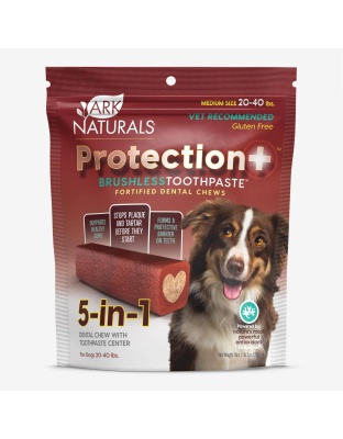 Ark Naturals Protection+ Toothpaste 5 In1 1 Lb 2oz. Bag Medium Chews