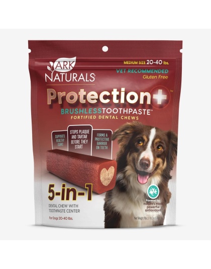 Ark Naturals Protection+ Toothpaste 5 In1 1 Lb 2oz. Bag Medium Chews