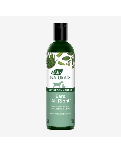 Ark Naturals ears All Right Dog & Cat Gentle Cleaning Lotion, 4oz. Bottle