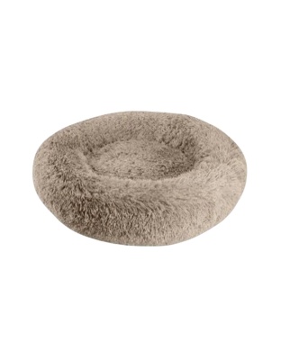 Arlee Warmly Shaggy Donut Taupe 28 X 28 X 8 Inch