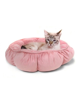 Aspen Puffy Round Pet Bed Assorted 1ea/18 in