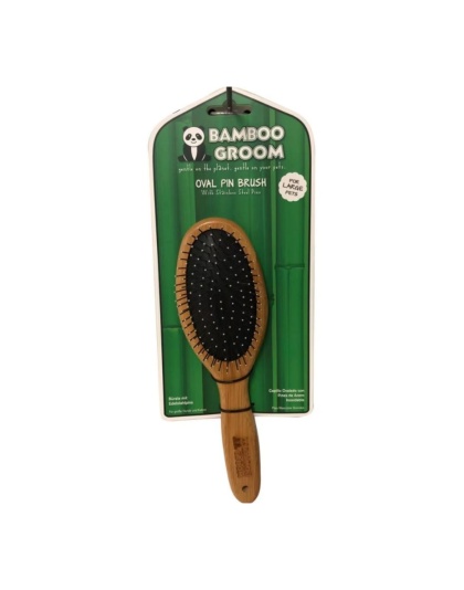 Bamboo Groom Oval Pin Brush Large