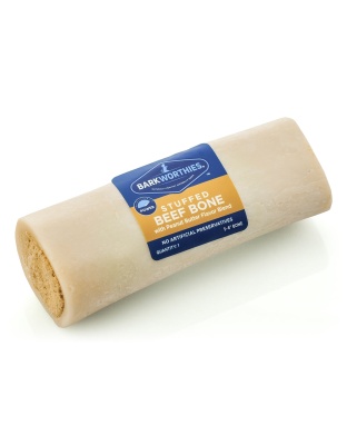 Barkworthies Shin Bone Stuffed With Peanut Butter 1ea/5-6 in, 10 ct