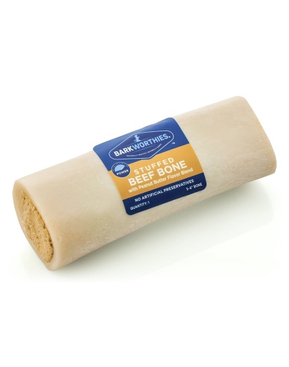 Barkworthies Shin Bone Stuffed With Peanut Butter 1ea/5-6 in, 10 ct