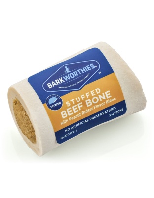 Barkworthies Shin Bone Stuffed With Peanut Butter 1ea/3-4 in, 15 ct