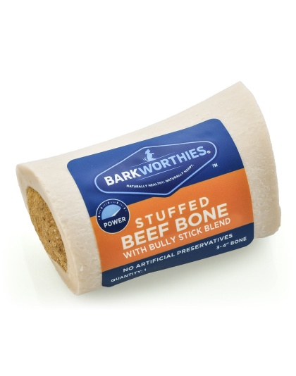 Barkworthies Shin Bone Stuffed With Bully Stick 1ea/3-4 in