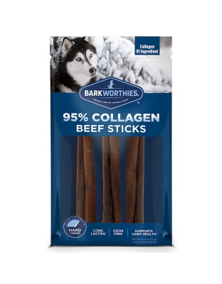 Barkworthies Dog Collagen Grain Freer Stick 6 Inch 3 Pack (Case Of 6)