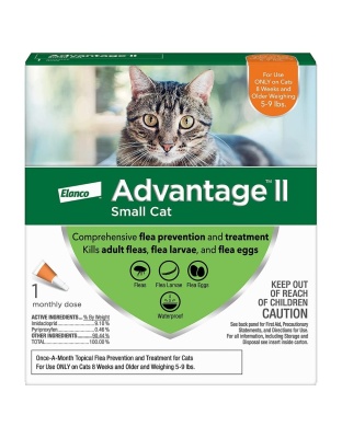 Advantage II Small Cat Single Dose Orange