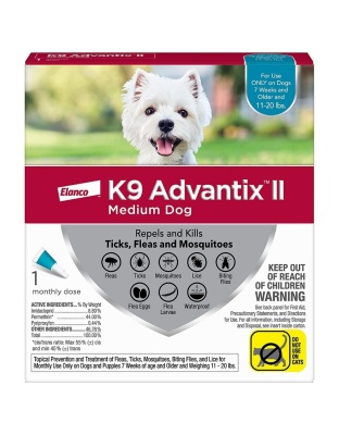 Advantage Ii Single Dose Medium Dog Teal