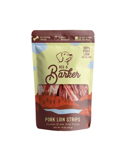 Beg & Barker Pork Loin Strip Dog Treats 1ea/10 oz