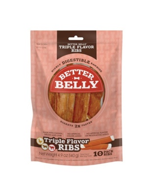 Better Belly Triple Flavor Ribs Chicken/Sirloin/Lamb 10 count