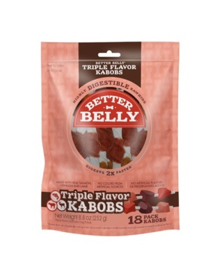 Better Belly Triple Flavor Kabob Salmon/Venison/Lamb 18 count
