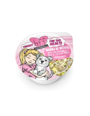 Bff Dog Wanna Be Withya Chicken Rice & Chicken Liver Cup 2.7oz. (Case of 12)