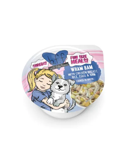 Bff Dog Wham Bam Chicken Rice Egg & Ham Cup 2.7oz. (Case of 12)