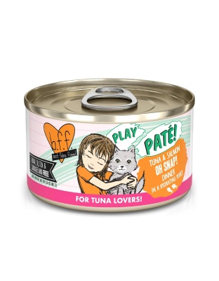 BFF Cat Play Tuna and Salmon Oh Snap! Dinner 2.8oz. (Case of 12)