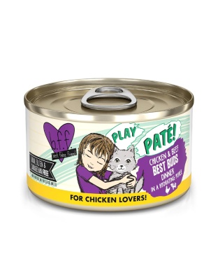 BFF Cat Play Chicken and Beef Best Buds Dinner 2.8oz.(Case of 12)