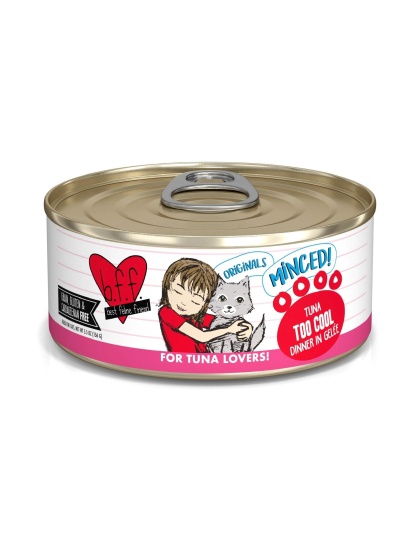 BFF Cat Originals Tuna Too Cool Tuna Dinner in Gele 5.5oz. (Case of 24)