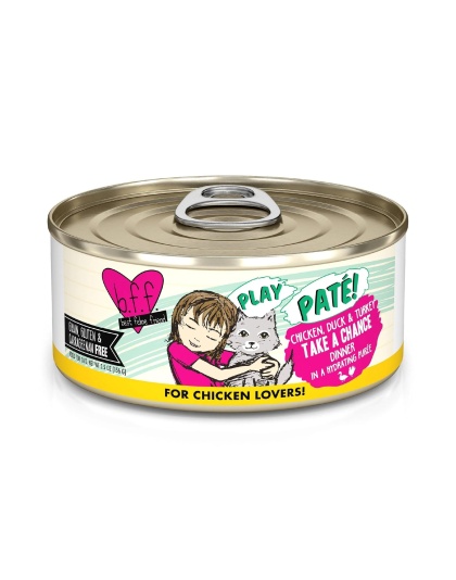 BFF Cat Play Chicken; Duck and Turkey Take a Chance Dinner 5.5oz. (Case of 8)