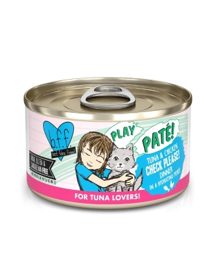 BFF Cat Play Tuna and Chicken Check Please! Dinner 2.8oz.(Case of 12)