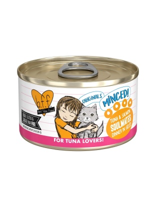 BFF Cat Originals Tuna and Salmon Soulmates Dinner in Gele 3oz. (Case of 24)