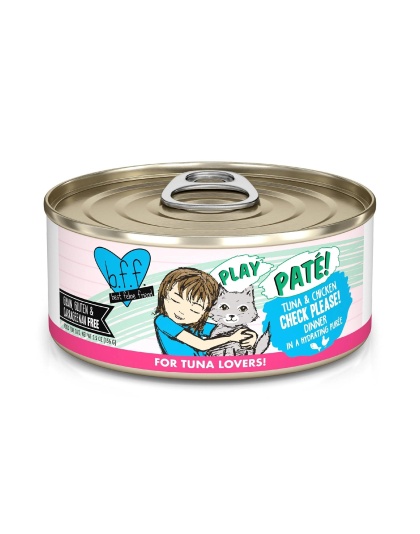 BFF Cat Play Tuna and Chicken Check Please! Dinner 5.5oz.(Case of 8)