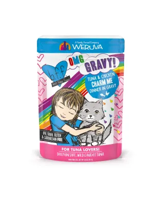 Bff Cat OMG Charm Me Tuna and Chicken Dinner in Gravy 3.0oz. (Case of 12)