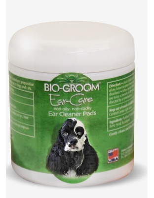 Bio Groom Ear Care Non-Oily Non-Sticky Medicated Ear Cleaner Pads 1ea/25 Pads
