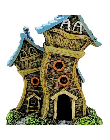 Blue Ribbon Pet Products Fun House Village Ornament Blue Roof, 1ea/SM