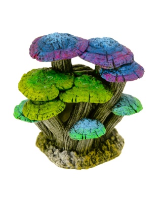 Blue Ribbon Pet Products Glowing Driftwood Mushroom Garden Ornament Blue & Green, 1ea/One Size