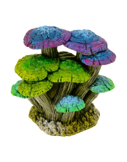 Blue Ribbon Pet Products Glowing Driftwood Mushroom Garden Ornament Blue & Green, 1ea/One Size