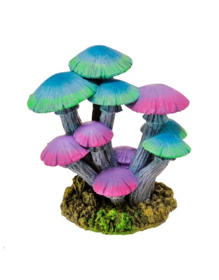 Blue Ribbon Pet Products Glowing Mushroom Garden Ornament Tall, Purple & Blue, 1ea/LG