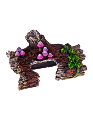 Blue Ribbon Pet Products Log Hideaway w/Vines Ornament 1ea/One Size