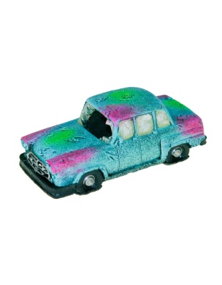 Blue Ribbon Pet Products Sunken Car Wreck Ornament Blue, 1ea/One Size