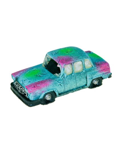 Blue Ribbon Pet Products Sunken Car Wreck Ornament Blue, 1ea/One Size