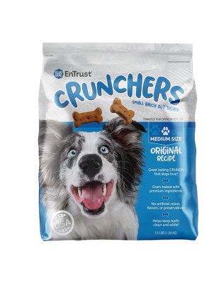 Blue Seal Entrust Crunchers Small Batch Dog Treats Original Medium - 3.5Lbs.