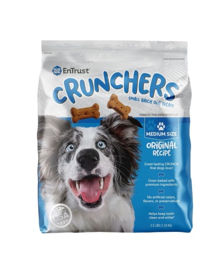 Blue Seal Entrust Crunchers Small Batch Dog Treats Original Medium - 3.5Lbs.