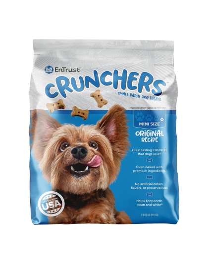 Blue Seal Entrust Crunchers Small Batch Dog Treats Original Mini - 2Lbs.