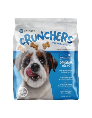 Blue Seal Entrust Crunchers Small Batch Dog Treats Original Small - 3.5Lbs.