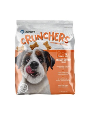 Blue Seal Entrust Crunchers Small Batch Dog Treats Peanut Butter Small - 3.5Lbs.
