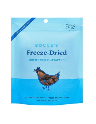 Bocce's Bakery Dog Freeze Dried Chicken Breast Treats 3oz.