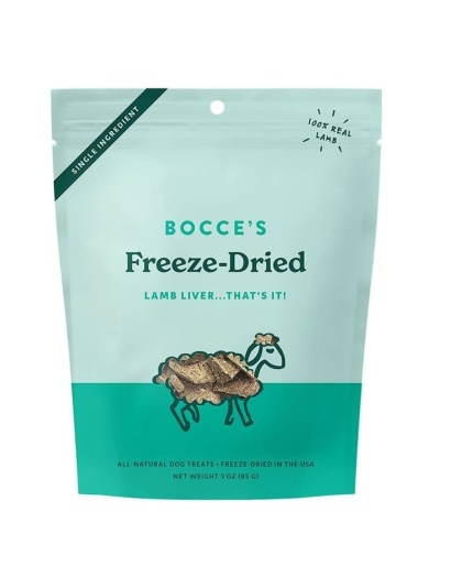 Bocce's Bakery Dog Freeze Dried Lamb Liver Treats 3oz.