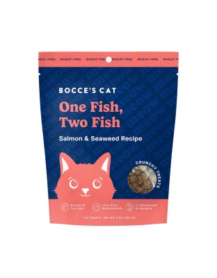 Bocces Bakery Cat Crunchy 1 Fish 2 Fish 2oz.
