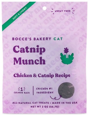 Bocce's Bakery Catnip Munch Soft and Chewy Cat Treats 2oz.